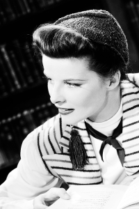 Katharine Hepburn poses for a publicity shot to promote an MGM production "The Philadelphia Story", 1940. 